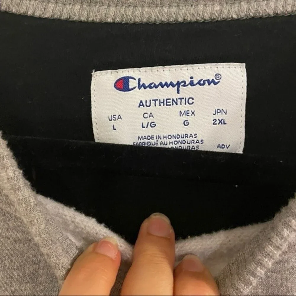 Champion | men’s grey pullover size large